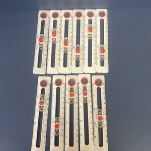 Set Of 11 Safe‎ Drawing Compass by ETA Cuisenaire*School Student Math Ruler Red